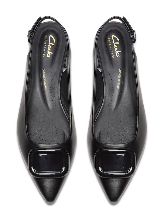Leather Ballerinas Sensa15 Trim Black
