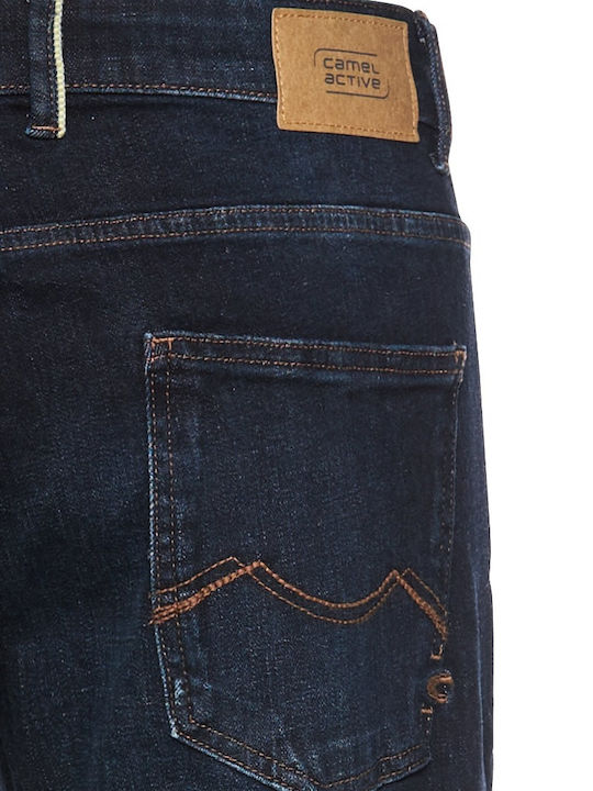 Men's Jeans Pants Elastic with Regular Fit Blue