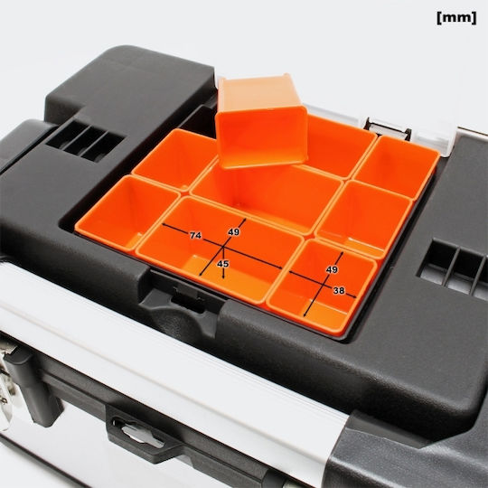 Wiltoc Wiltoc Hand Tool Case Metallic with Tobacco Case Dimensions: W38xD27xH25cm