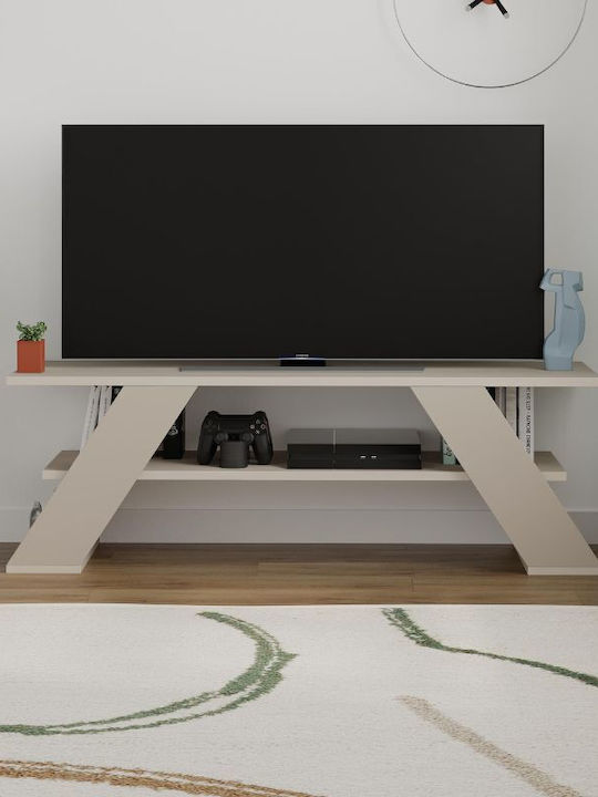 Έπιπλο Τηλεόρασης Farfalla Sandstone Μ120xΠ33.5xΥ40cm