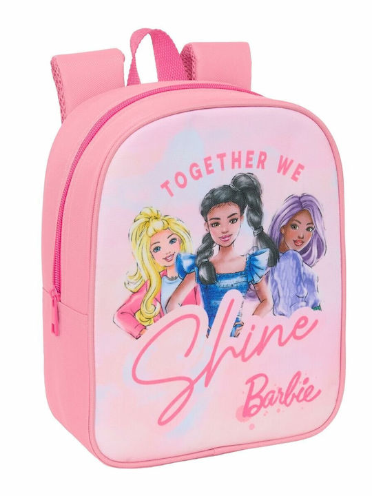 Barbie School Bag Trolley Kindergarten Pink