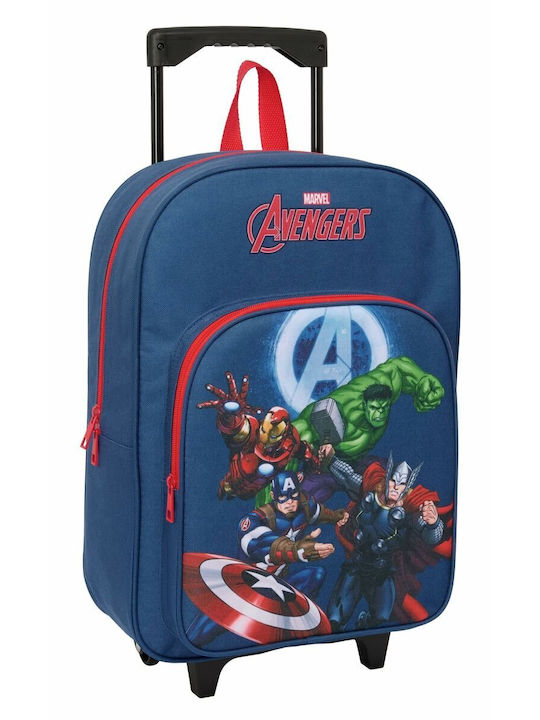 Avengers Ученическа Раница Куфар За Детска Градина Синя