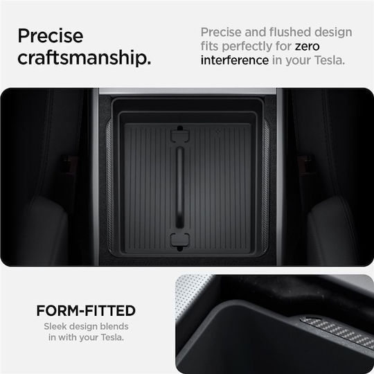 Spigen Tesla Armrest Console Organizer Black Tesla Model 3 2024 Acp07409