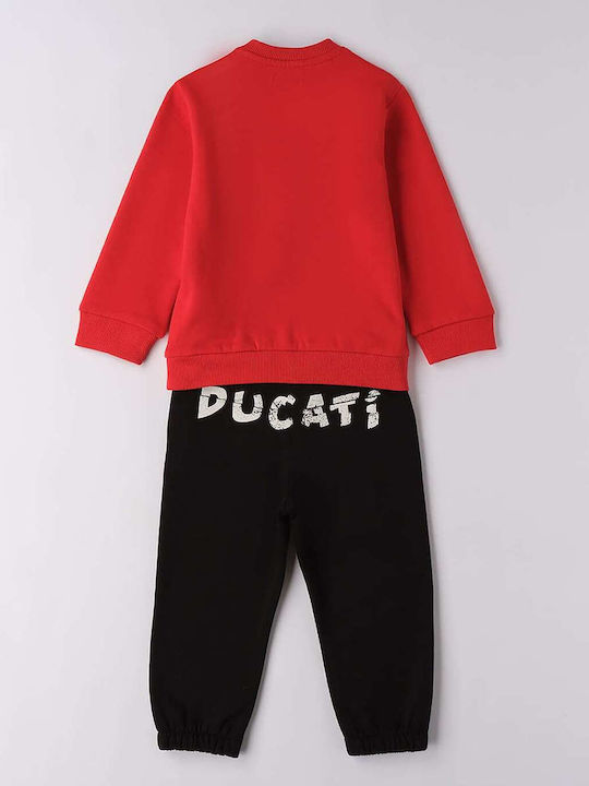Kids Sweatpants Set Red 2pcs