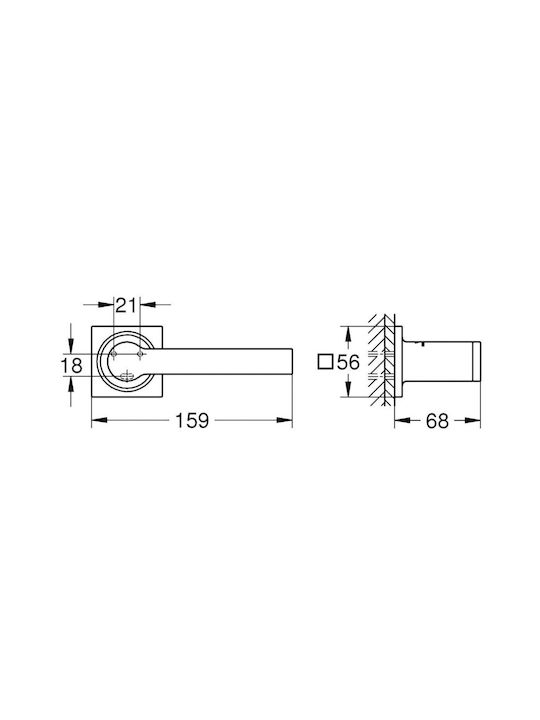 Grohe Επιτοίχια Χαρτοθήκη Μεταλλική Ασημί 4005176532047