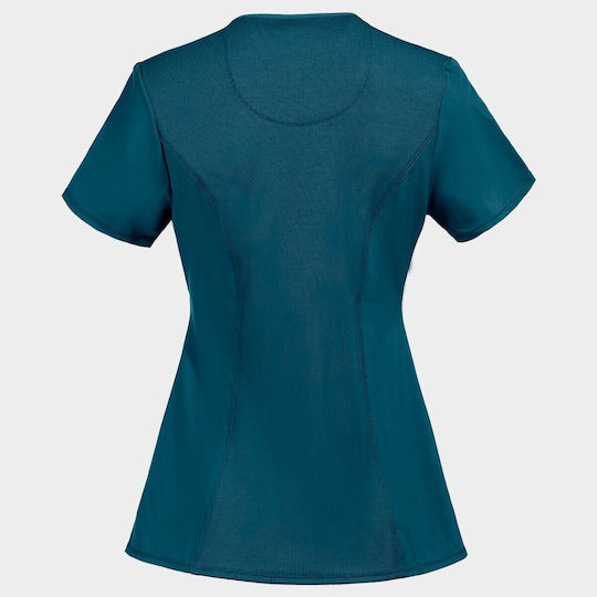 Cherokee CKE2624A Women's Petrol Blue Medical Blouse