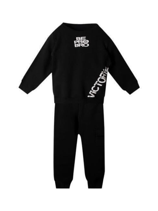 Nek Kids Wear Set Trening Culoare Full Face Negru