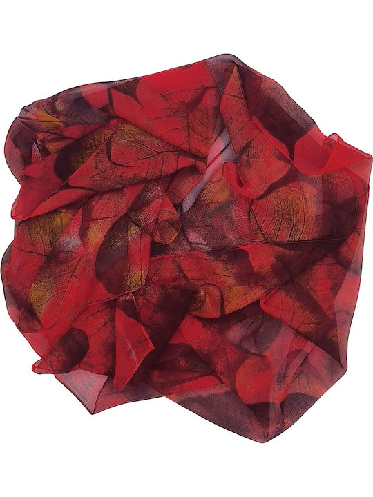 Gift-Me Damen Seiden Schal Rot
