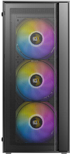 Antec AX65 Gaming Midi-Turm Computergehäuse mit Seitenfenster Schwarz