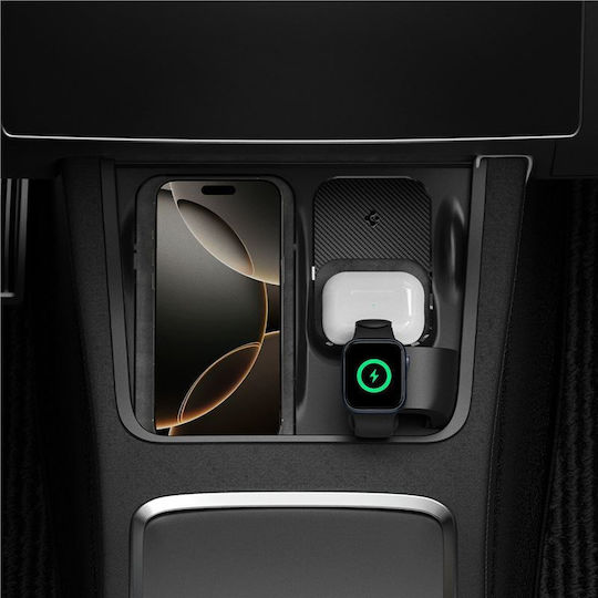 Spigen Tesla 3 Βάση Κινητού Αυτοκινήτου με Ρυθμιζόμενα Άγκιστρα Μαύρη