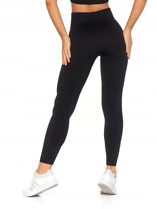 Training Damen Leggings Formendefinition Push-up Schwarzes