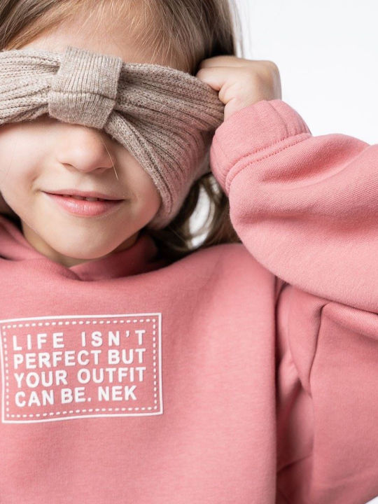 Kids Sweatpants Set Pink 2pcs