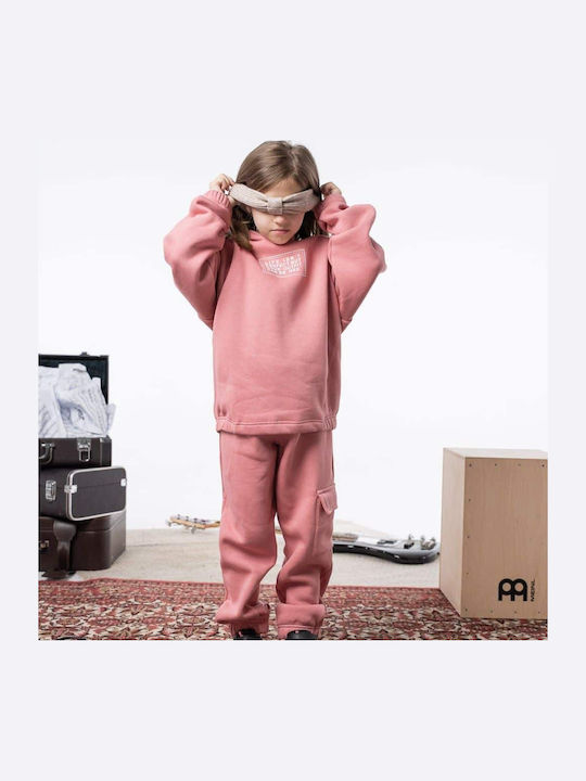 Kids Sweatpants Set Pink 2pcs
