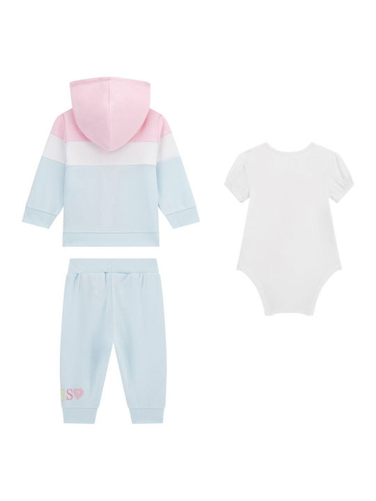 Kids Sweatpants Set Sky Blue 3pcs