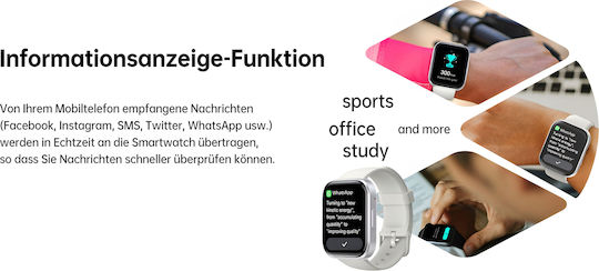 Oukitel BT103 Smartwatch (Negru)