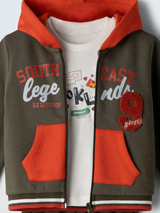 Kinder Sweatpants Set - Jogginganzug Khaki 3Stück