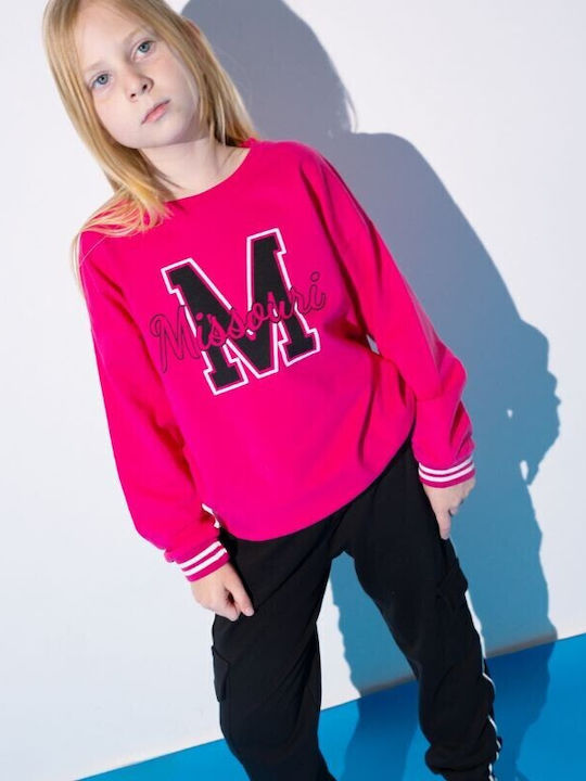 Kinder Sweatpants Set - Jogginganzug Fuchsia 2Stück