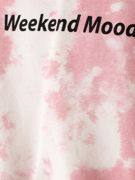Παιδικό Σετ Φόρμας Ροζ Tie Dye 2τμχ Weekend Mood