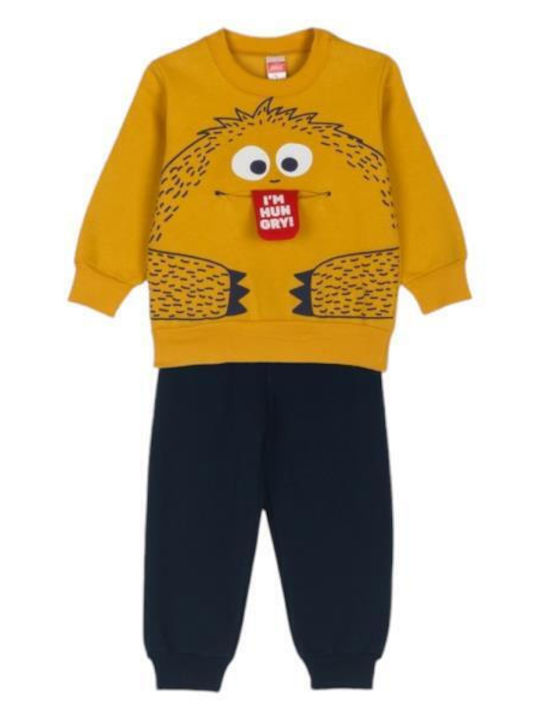 Kinder Sweatpants Set - Jogginganzug Mustard 2Stück Huggy Buddy