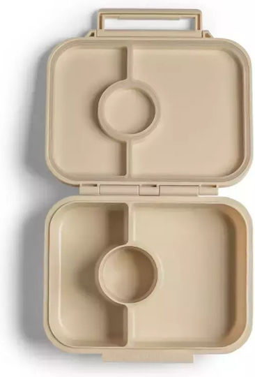 Citron Kinder Lebensmittelbehälter aus Silikon 0.35Es Beige 15.92 x 13.5 x 5cm