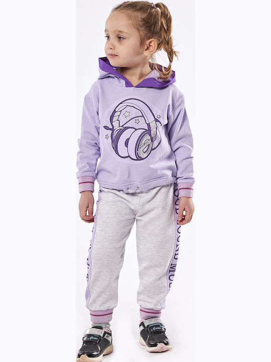 Kinder Sweatpants Set - Jogginganzug Flieder 2Stück