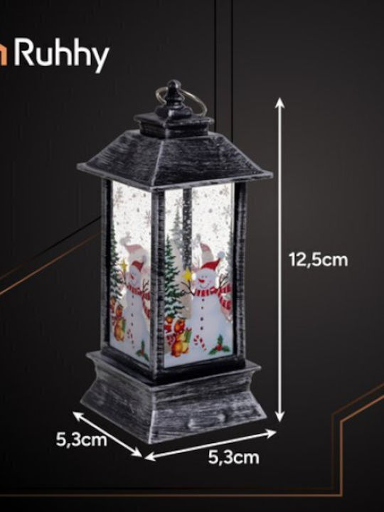 Ruhhy Lanternă de Crăciun Argintie cu Led 26755 18432-0