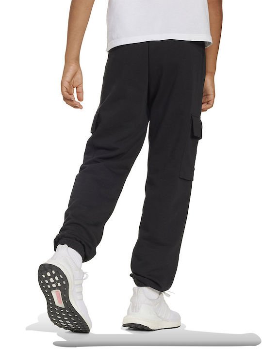 Kids Sweatpants Black Essentials Cargo