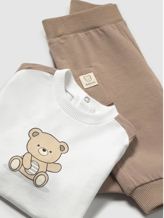 Παιδικό Σετ Φόρμας Καφέ 4τμχ Teddy Bear