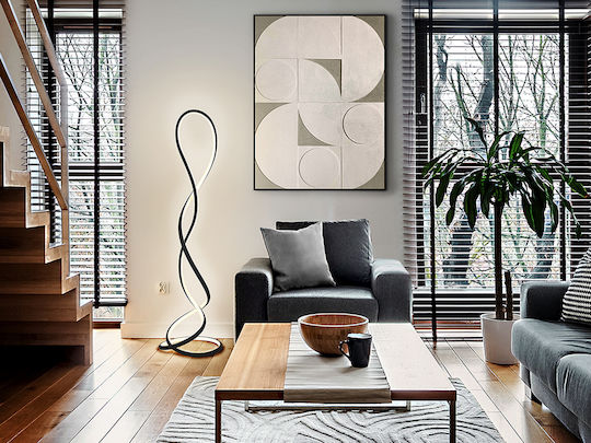 Evania LED Φωτιστικό Δαπέδου Υ147εκ. Μαύρο Evania LED Φωτιστικό Δαπέδου Υ147εκ. Μαύρο