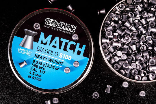 JSB Match Diabolo 500 S100 Пелети Аерогън 500pcs