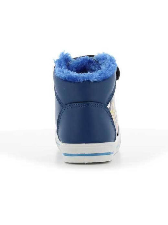 Kinder Sneakers Hoch mit Klettverschluss Blau