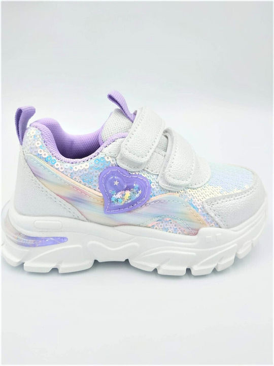 Kids Sneakers with Scratch Purple
