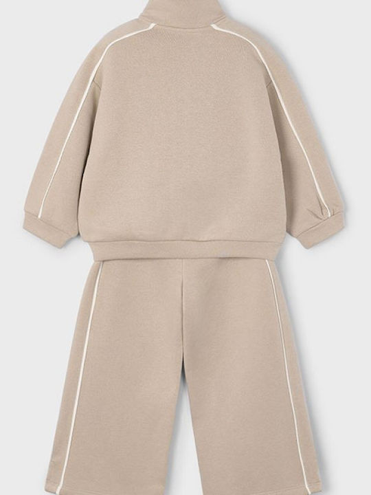 Kids Sweatpants Set Beige 2pcs