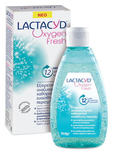 Lactacyd Oxygen Fresh Ultra Refreshing Intimate Wash Gel για Καθαρισμό της Ευαίσθητης Περιοχής 200ml