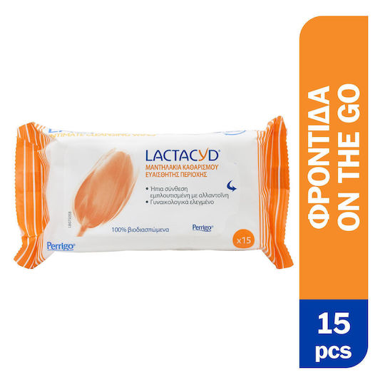 Lactacyd Classic Tücher für Sanfte Reinigung des Intimbereichs 15 Stück
