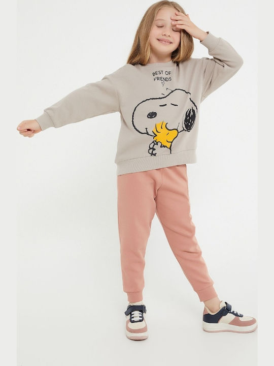 Kinder Sweatpants Set - Jogginganzug Beige 2Stück