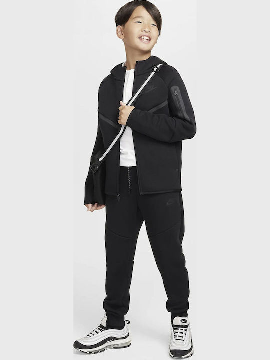 Παιδικό Παντελόνι Φόρμας Μαύρο Sportswear Tech