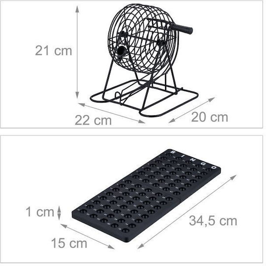 Joc de Societate Bingo pentru 1+ Jucători 3+ Ani (EN) Relaxdays