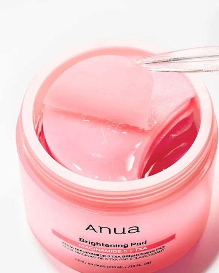 Anua Niacinamide 5 + TXA Brightening Pads Τόνωσης Προσώπου με Νιασιναμίδη & Υαλουρονικό Οξύ 60τμχ