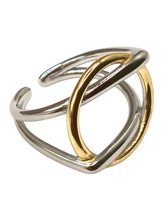 Damen Ring aus Stahl