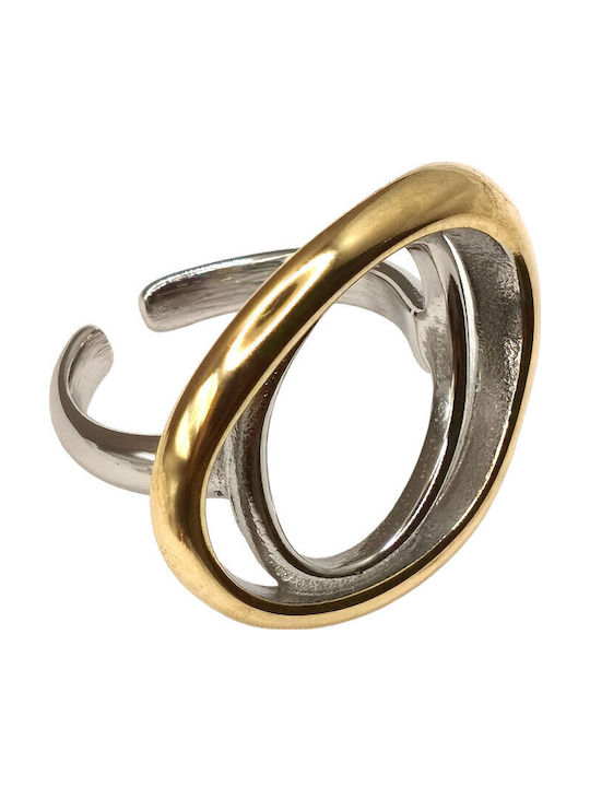 Damen Ring aus Stahl