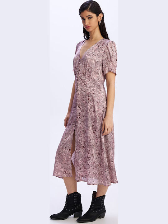 Midi Σεμιζιέ Φόρεμα Transcendent Pink