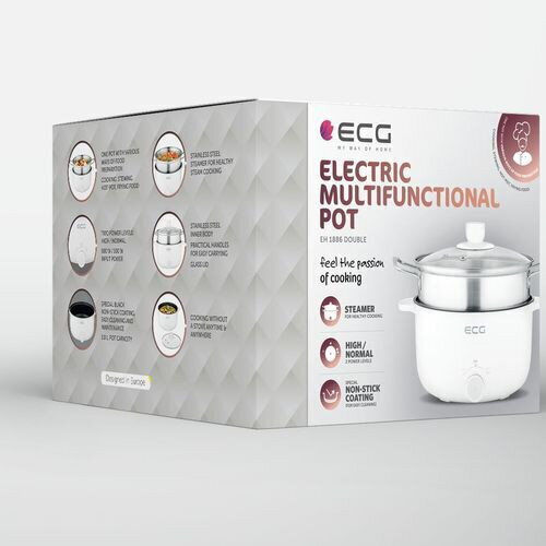 ECG Ατμομάγειρας με 1 Επίπεδο Μαγειρέματος 3lt