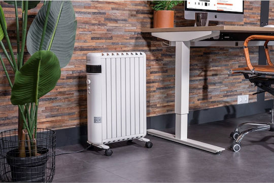 Eurom Convectoare pardoseală 2000W cu Termostat Electronic 42.8x63.6cm Alb