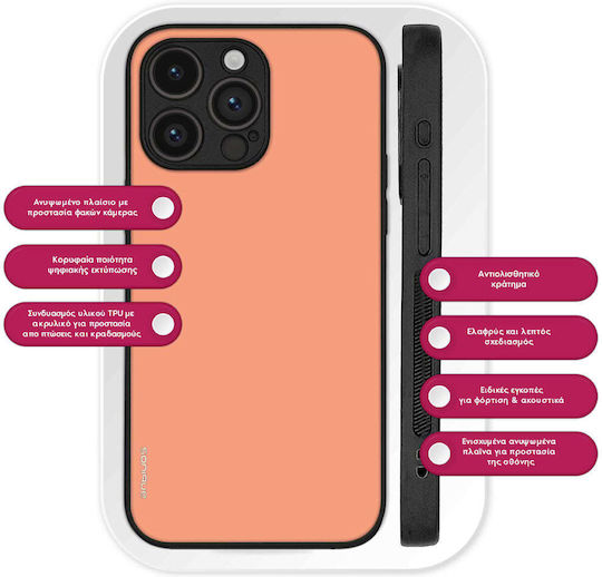 Sonique Colorbloc Series Mobile Phone Case Motorola Moto G86 5g Coral