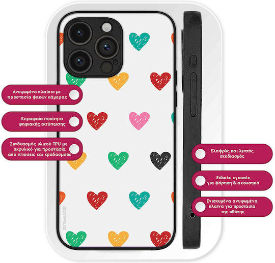Калъф Sonique Heart Series Samsung Galaxy M52 5g Бял 02