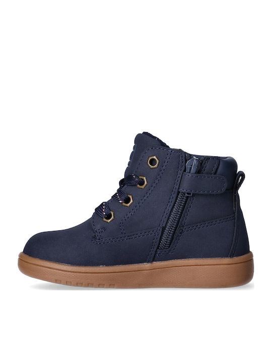 Kinderstiefeletten mit Schnürsenkeln Blau