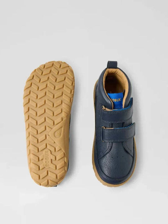 Anatomical Kids Boots with Velcro Navy Blue