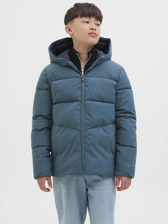 Kinder Steppjacke mit Kapuze Blue