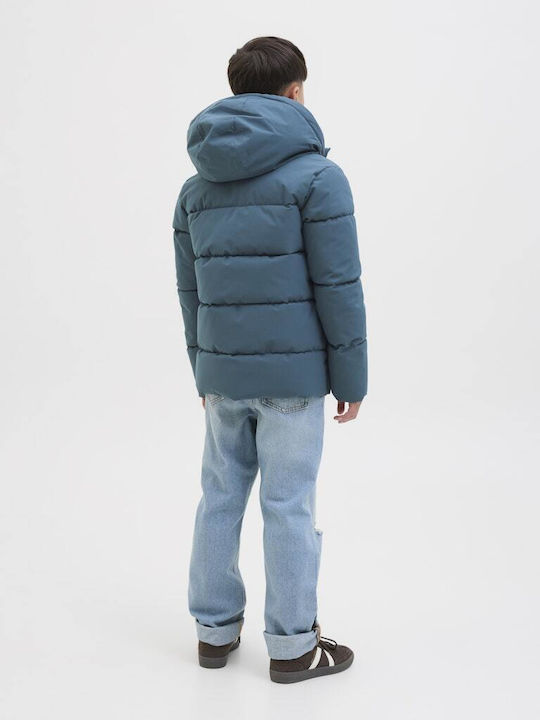Kinder Steppjacke mit Kapuze Blue